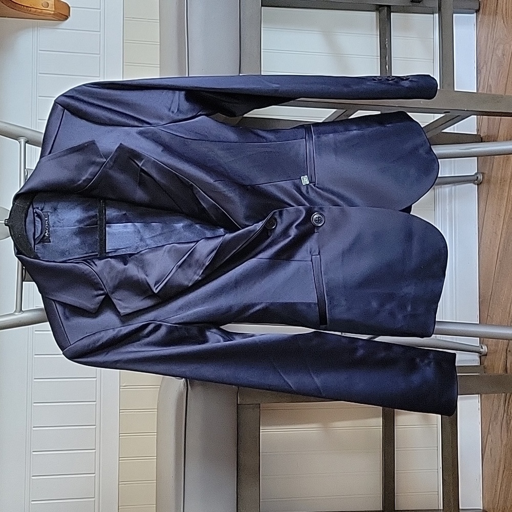 Silk like, Navy blue blazer